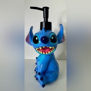 Disney Stitch Blue & Black Bathroom Soap Dispenser